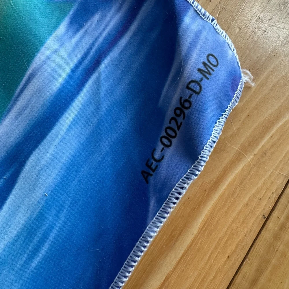 Under the Sea Blue Sea Shells Party Backdrop curtain - approx 5’ x 3’